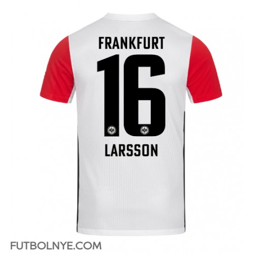 Camiseta Eintracht Frankfurt Hugo Larsson #16 Primera Equipación 2024-25 manga corta